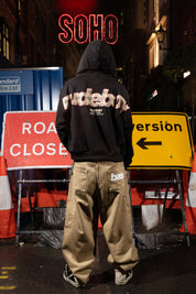 "RUDEBOY LDN" Full Zip RudeBoy Black