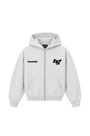 Full Zip "COMFY 2.0" Vertical Logo AshGrey/Black