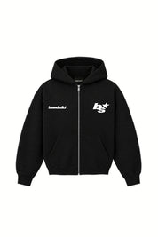 Full Zip "COMFY 2.0" Vertical Logo Black/White