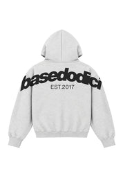 Full Zip "COMFY" Back Logo AshGrey/Black