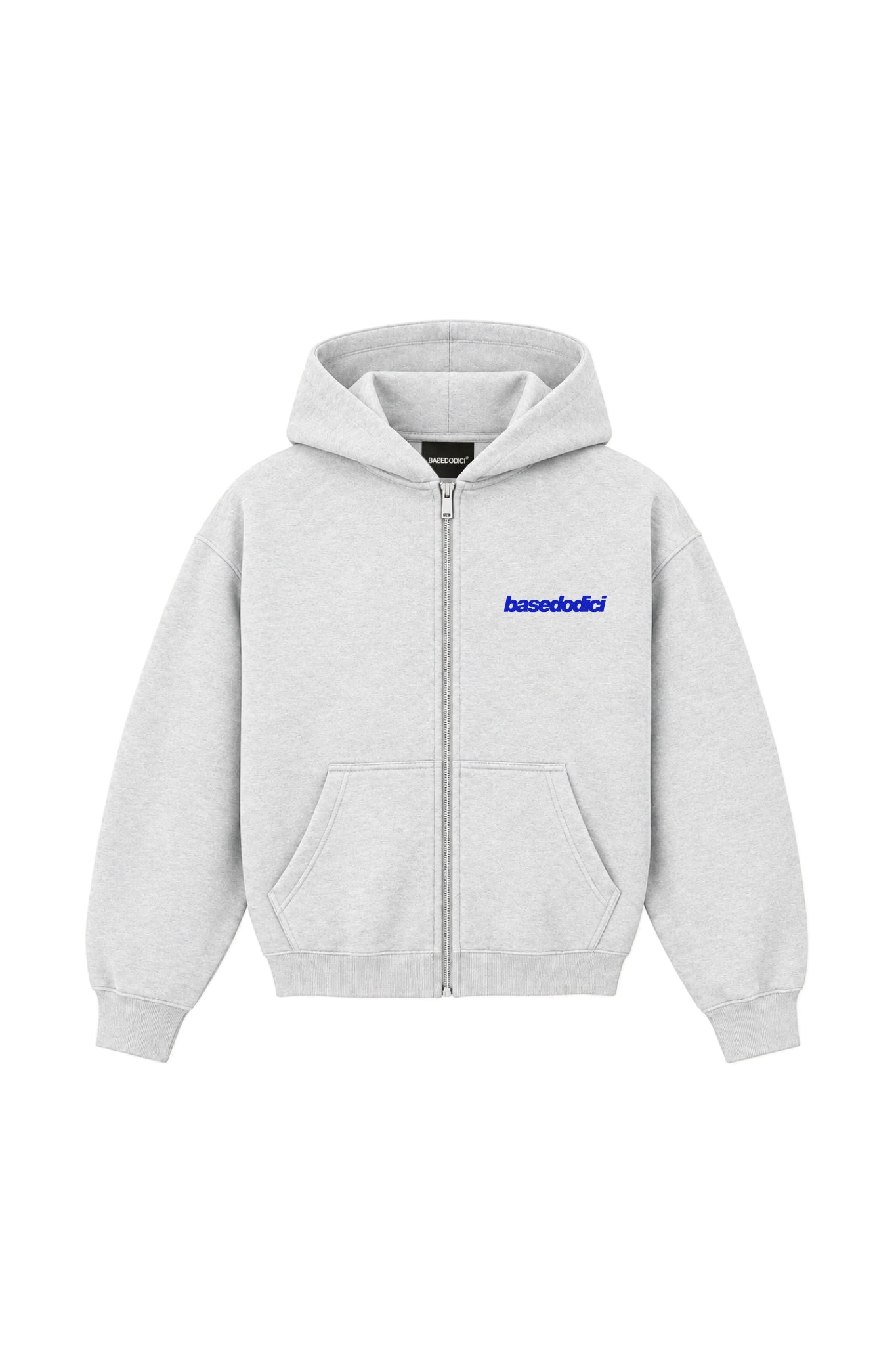 Full Zip "COMFY" Back Logo AshGrey/Blue