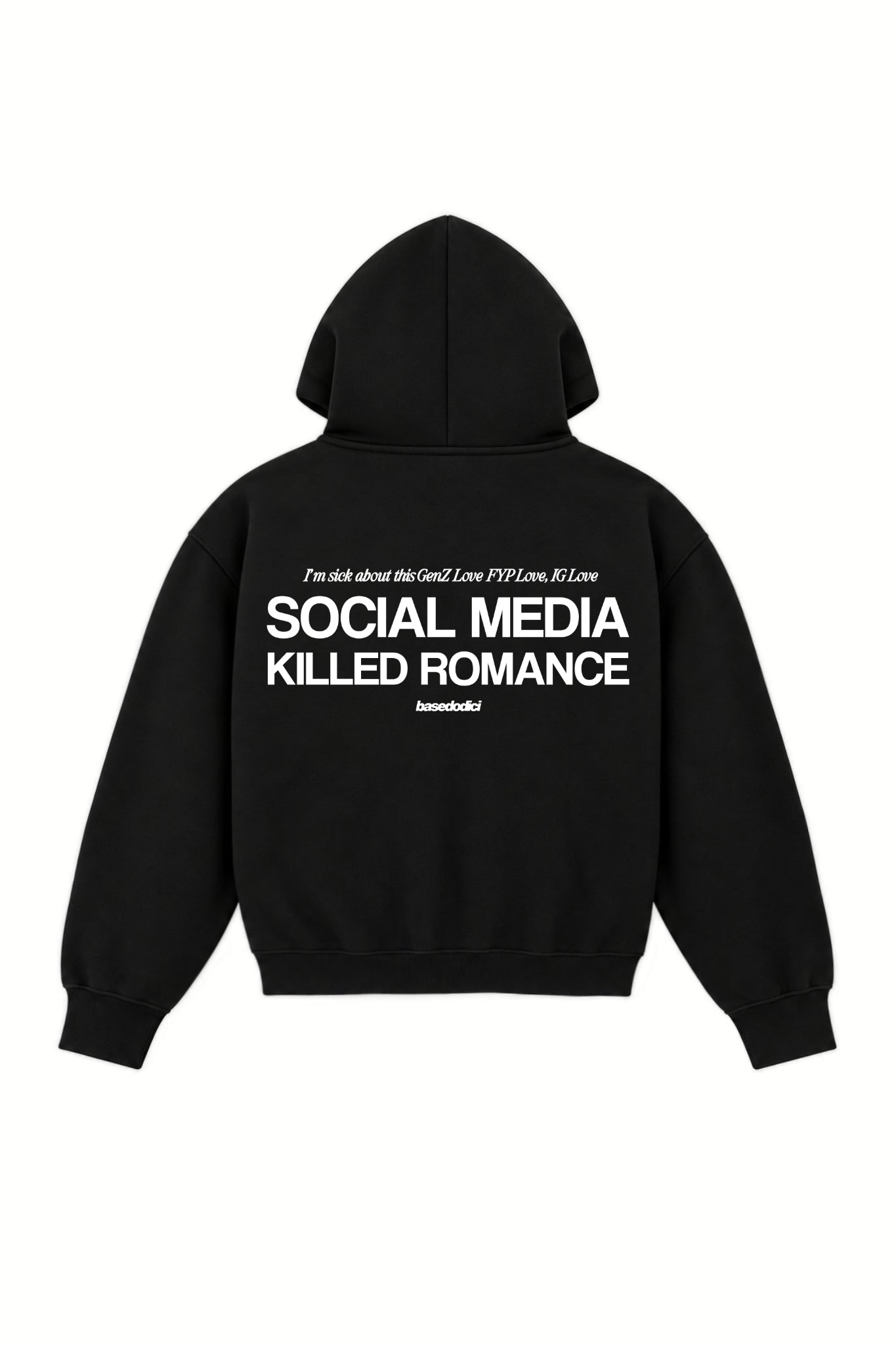 Full Zip "KILLED ROMANCE" Black/White