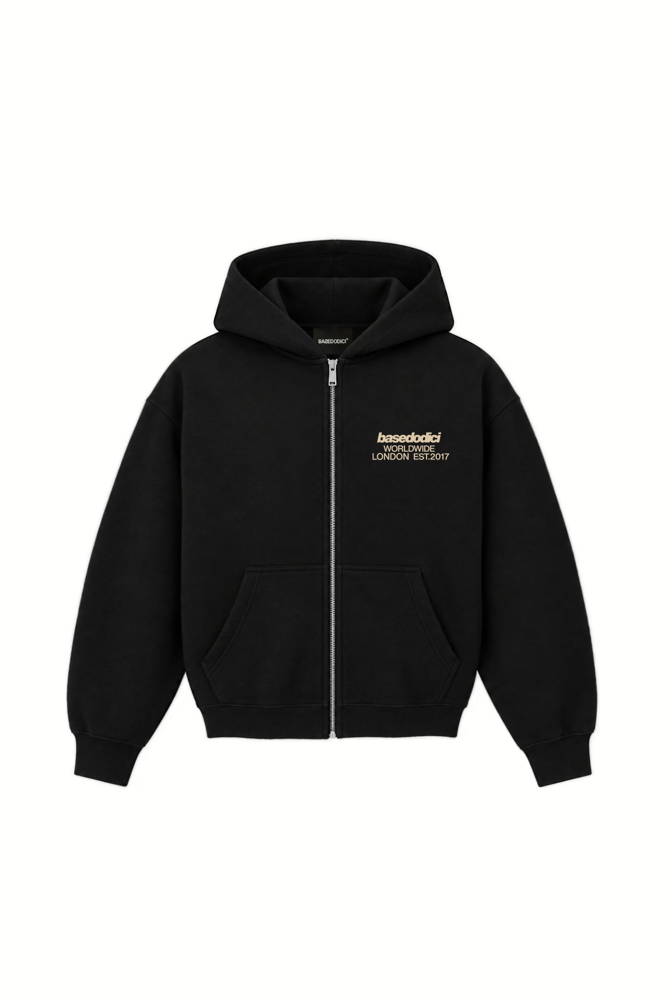 "RUDEBOY LDN" Full Zip RudeBoy Black
