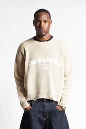 "RUDEBOY LDN" Knitwear Front Logo Cream