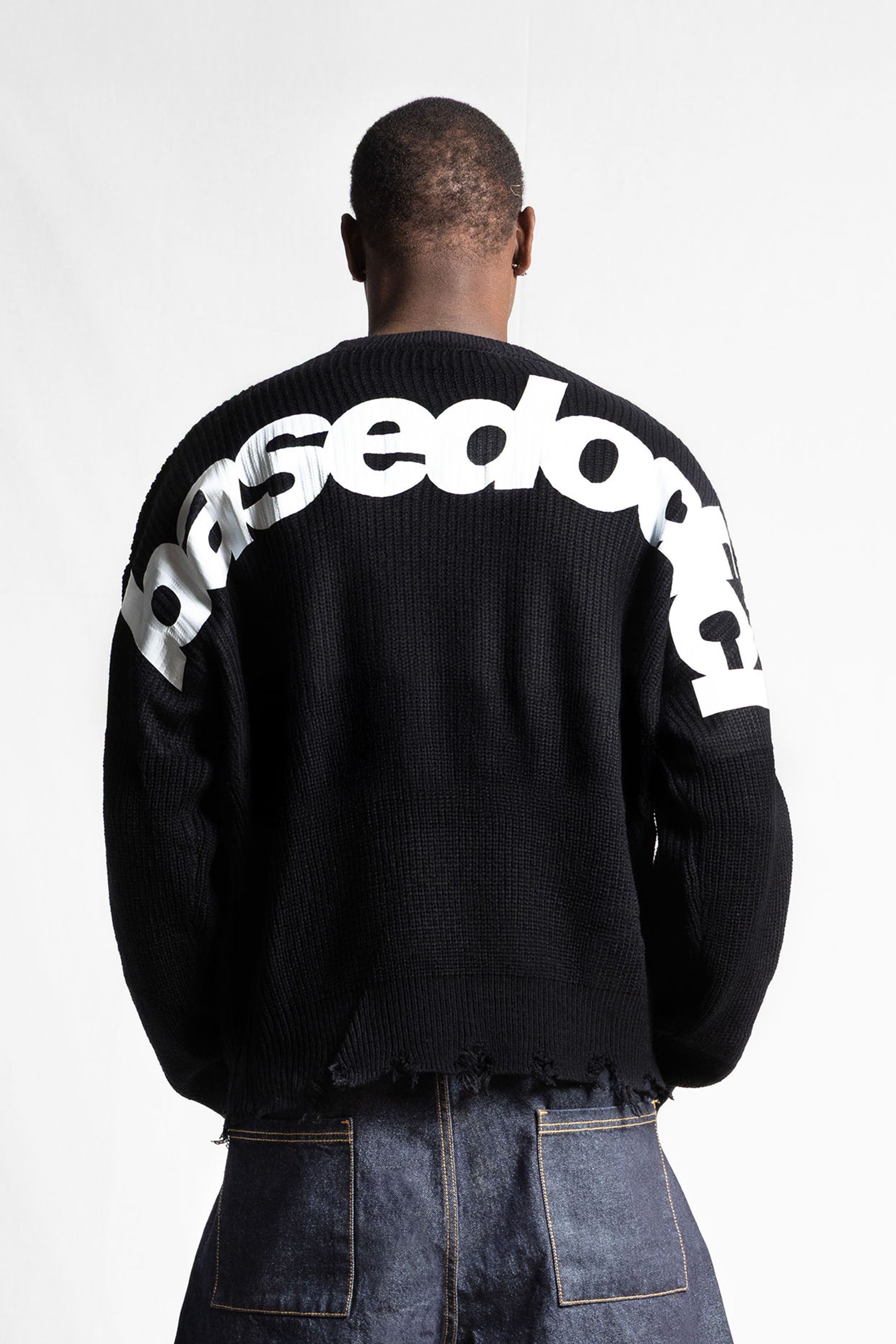 Look "RUDEBOY LDN" Knit Shoulder Logo