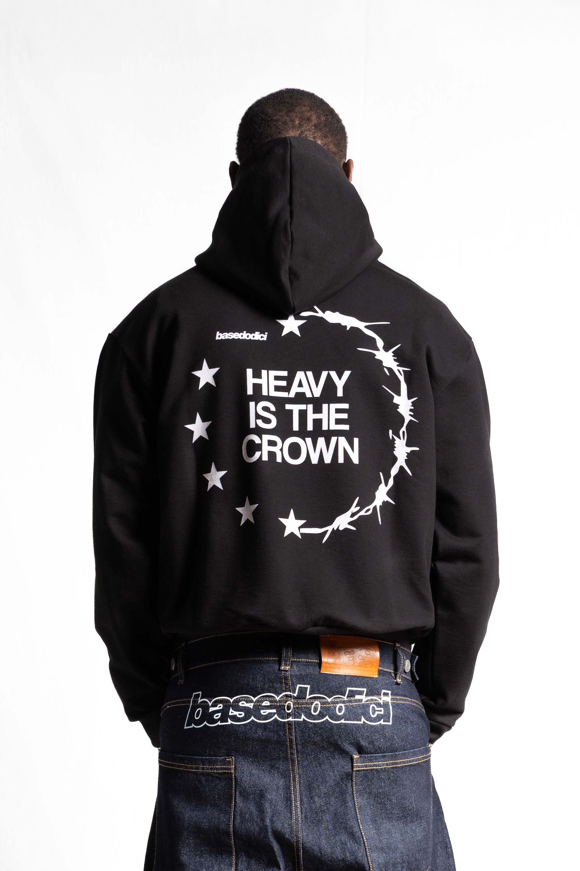 "RUDEBOY LDN" Hoodie Crown Black