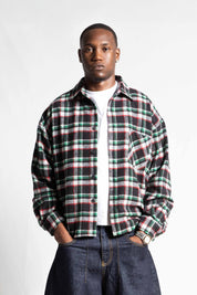 "RUDEBOY LDN" Flanella Shirt Shoulder Logo