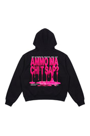 Hoodie "AMMO" CHI'T'SAP Black/PaintPink