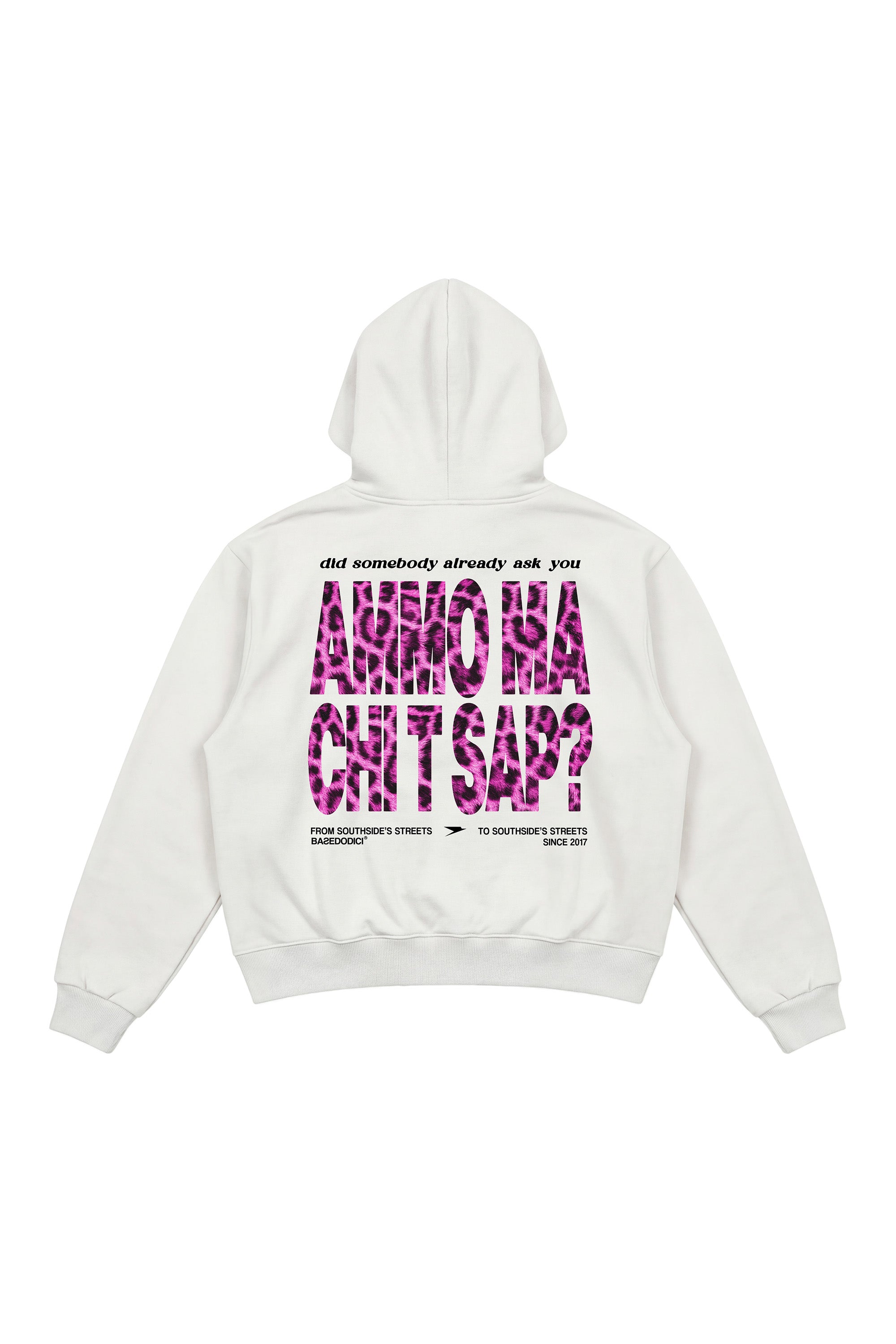 Hoodie "AMMO" CHI'T'SAP White/AnimalierPurple