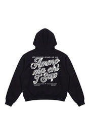 Hoodie "AMMO" CHI'T'SAP Black/GlitterItalic