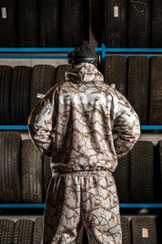 Hoodie "DETROIT" Forest Grey