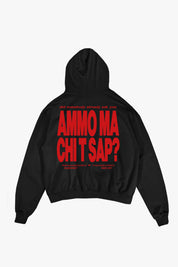Hoodie “AMMO” CHI'T'SAP Black/Red