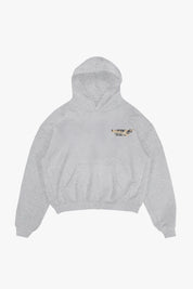 Hoodie “AMMO” CHI'T'SAP Ash Grey/Animalier Yellow
