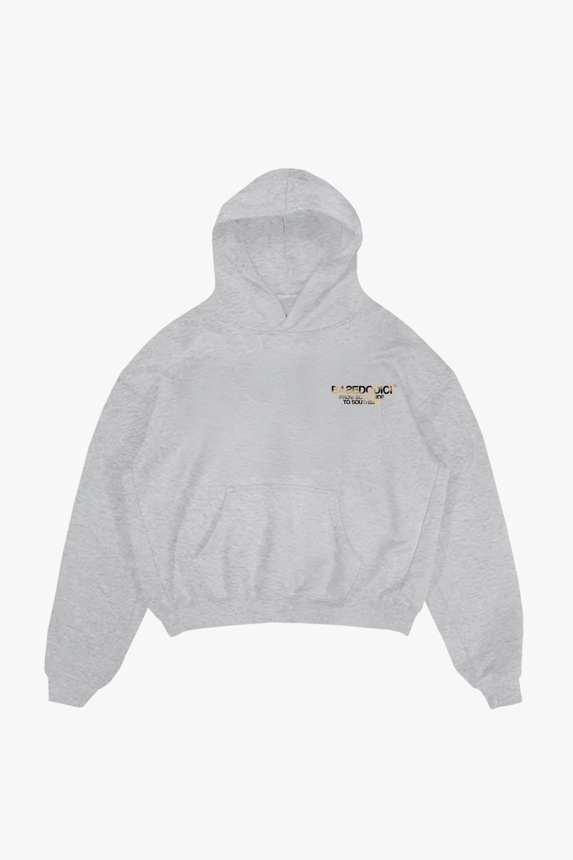 Hoodie “AMMO” CHI'T'SAP Ash Grey/Animalier Yellow