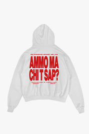Hoodie “AMMO” CHI'T'SAP White/Red