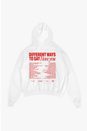 Hoodie "VALENTINE" iLoveYou White