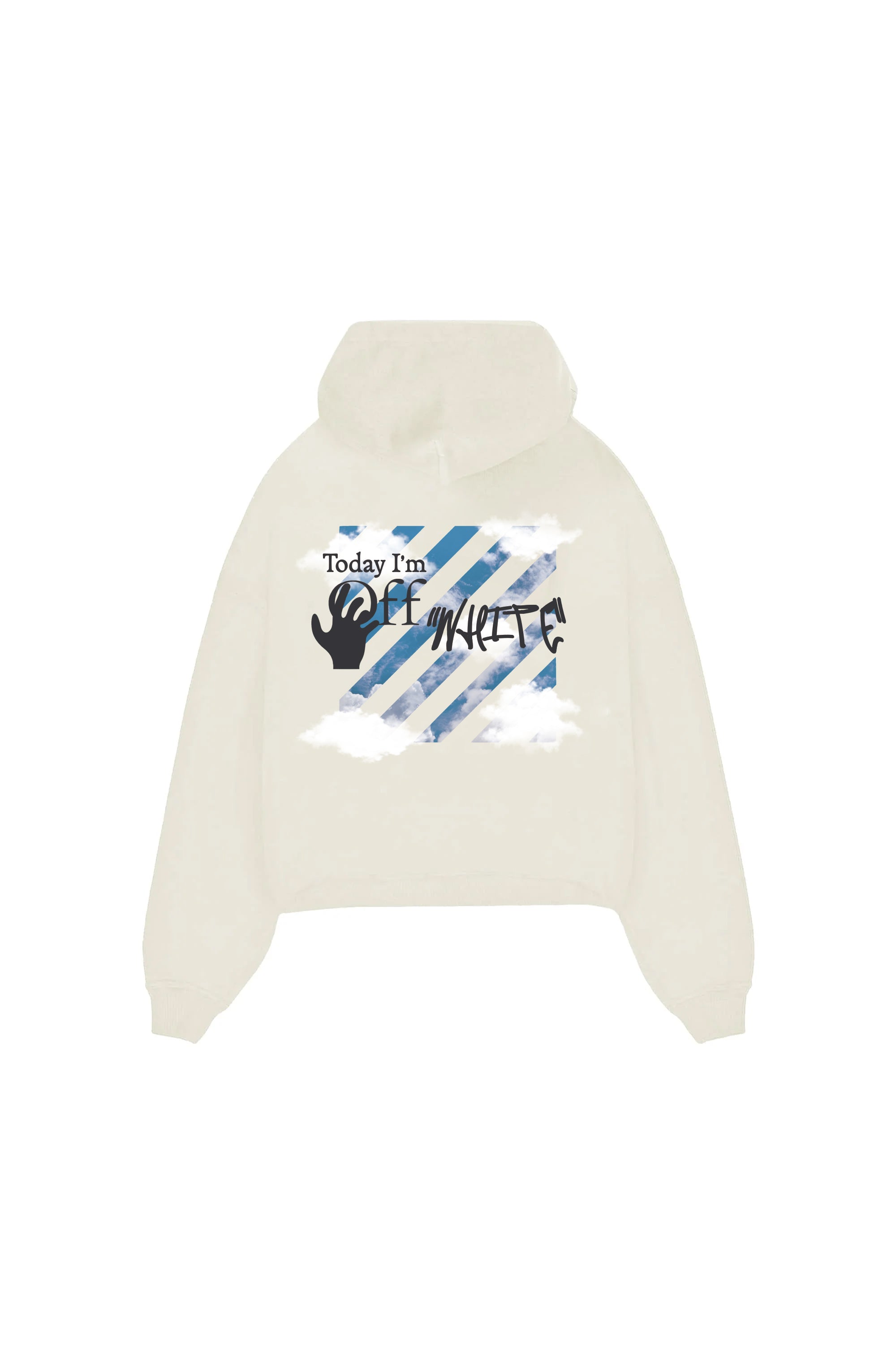 Hoodie "DLT-4.0" OFF Cream