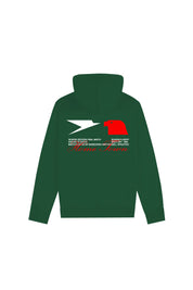 Hoodie "RUSSELLxBASEDODICI" Touchdown Green