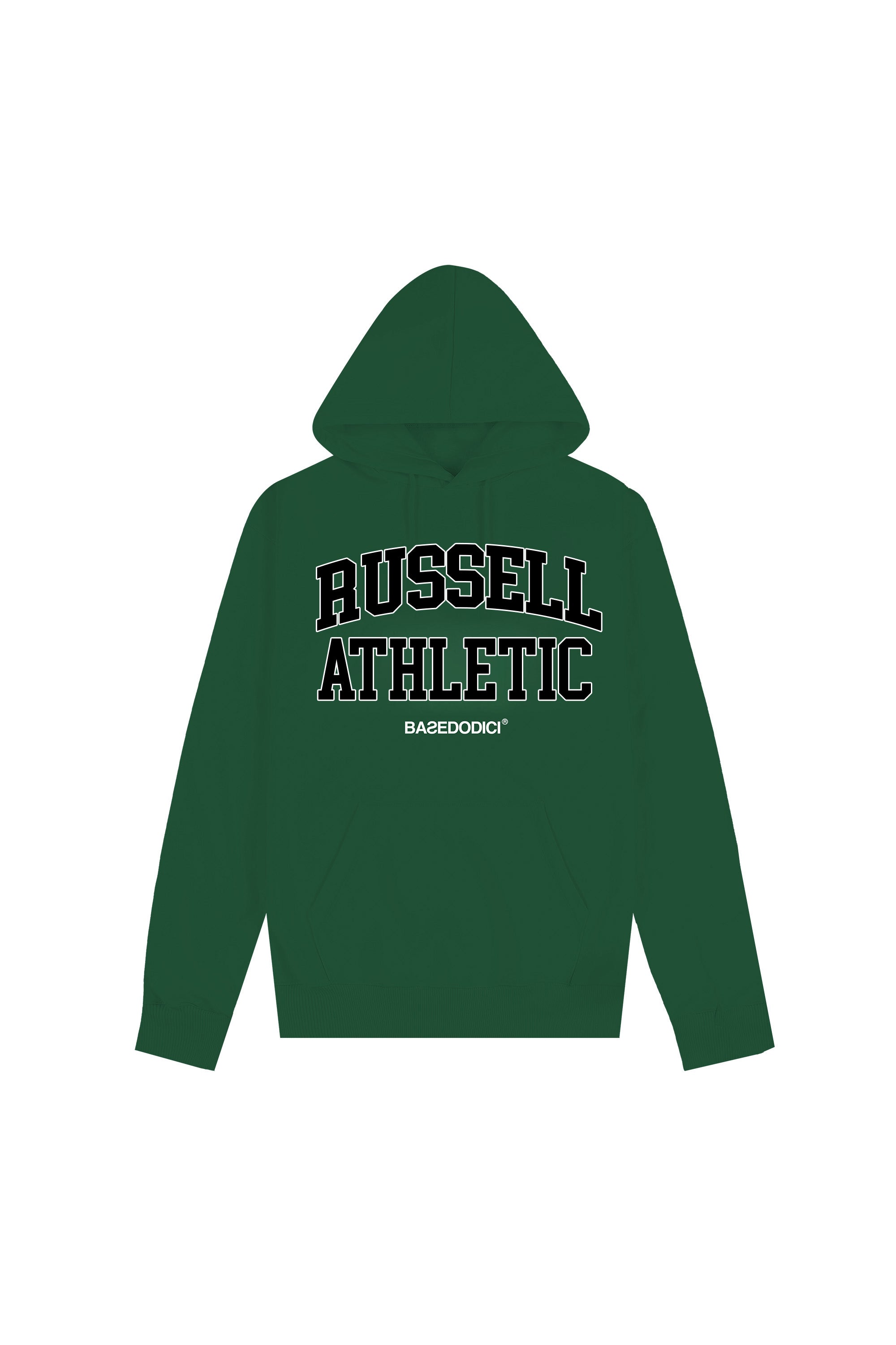 Hoodie "RUSSELLxBASEDODICI" Touchdown Green