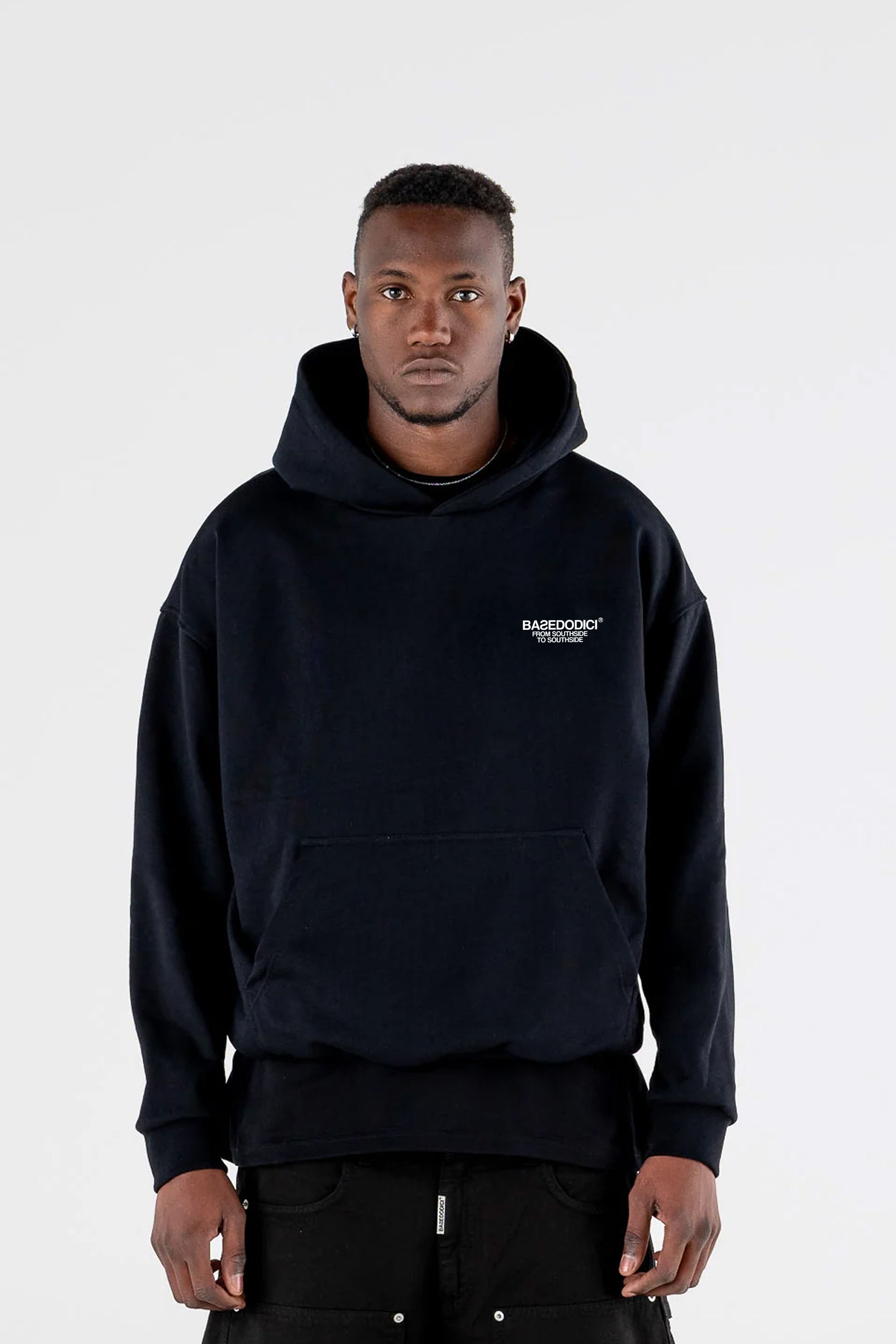 Hoodie “AMMO” CHI'T'SAP Black/Cow Grey