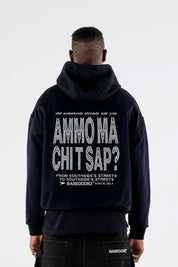 LIMITED EDITION - Hoodie “AMMO” CHI'T'SAP Black/Strass