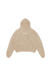 Boxy Hoodie "TEAM012" Bleached Sand