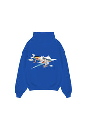 Hoodie “DYSTOPIA” AI Blue