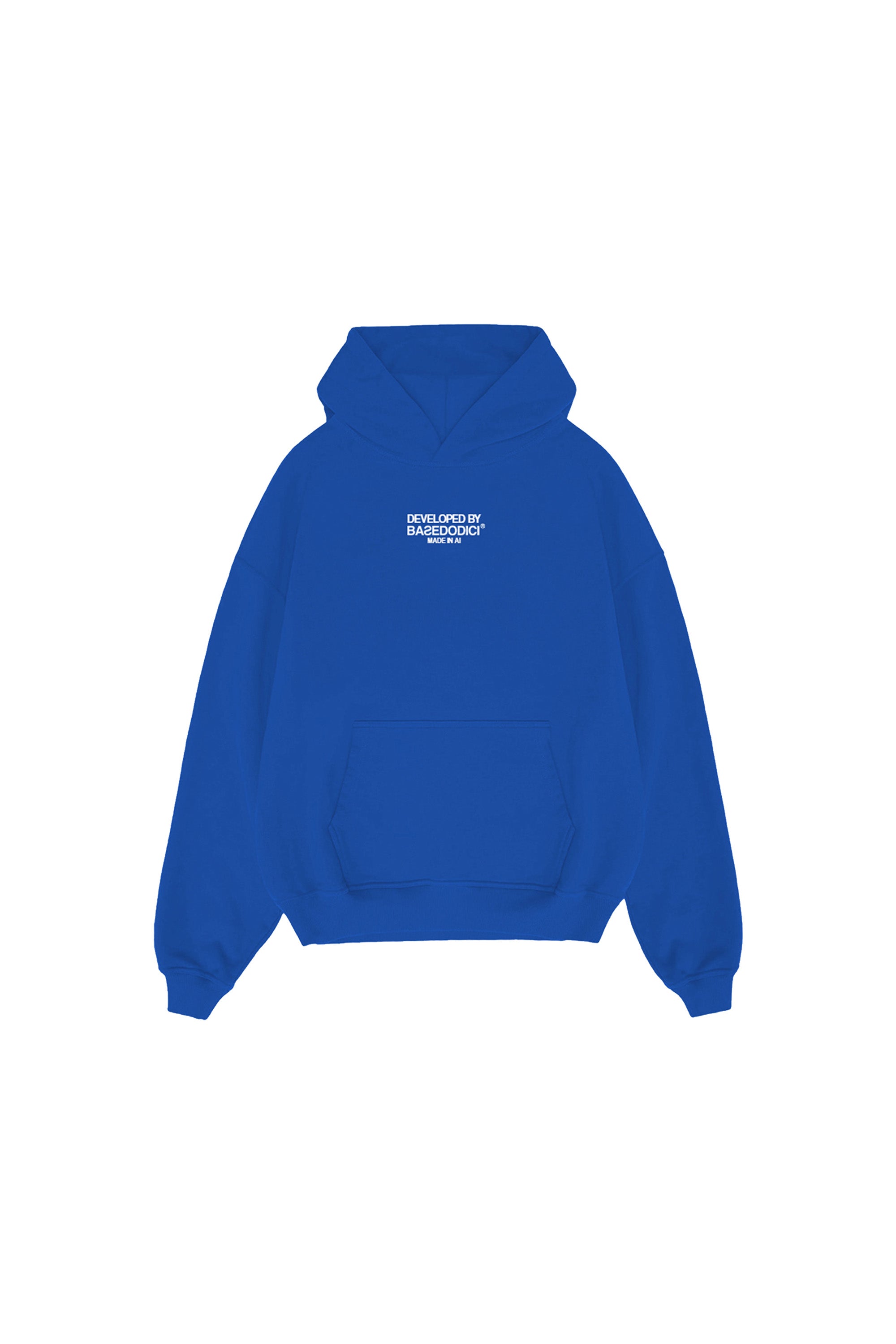 Hoodie “DYSTOPIA” AI Blue