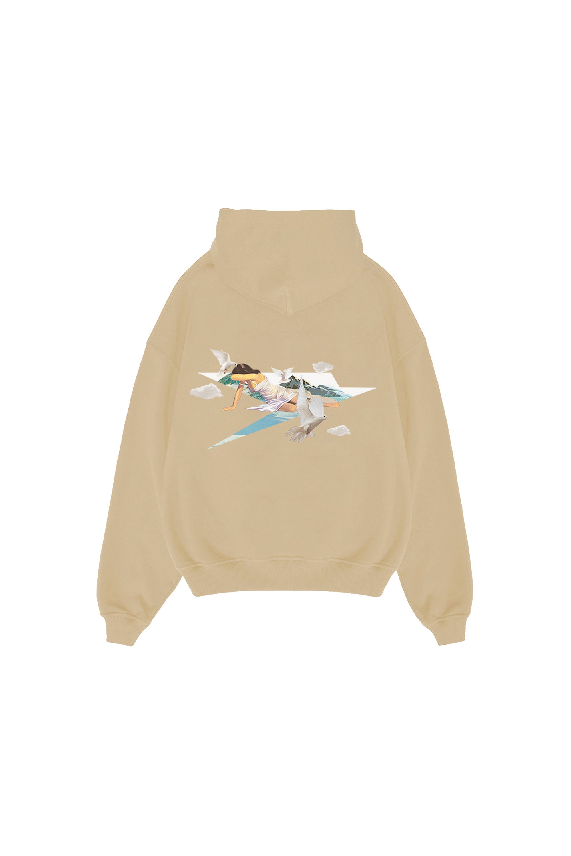 Hoodie “DYSTOPIA” AI Cream