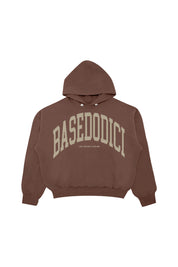 Hoodie "DE LA RUE À LA RUE" ArcLogo Brown 