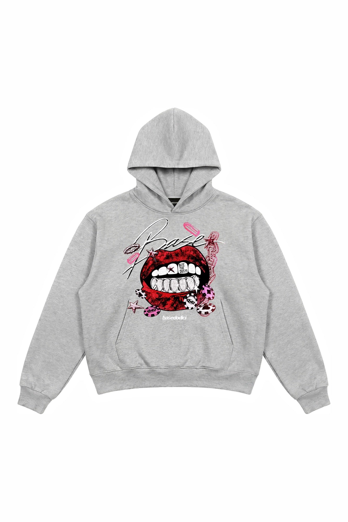 Hoodie "B12LAB" BiteTheDust AshGrey