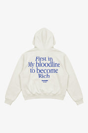 Hoodie "B12LAB" Bloodline White/Blue