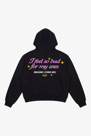 Hoodie "B12LAB" MyExes Black/Pink