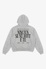 Hoodie "B12LAB" Nisciun AshGrey/Black