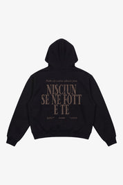 Hoodie "B12LAB" Nisciun Black/Sand