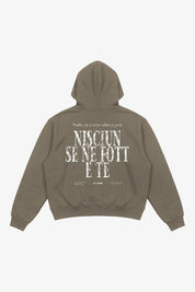 Hoodie "B12LAB" Nisciun Brown/White