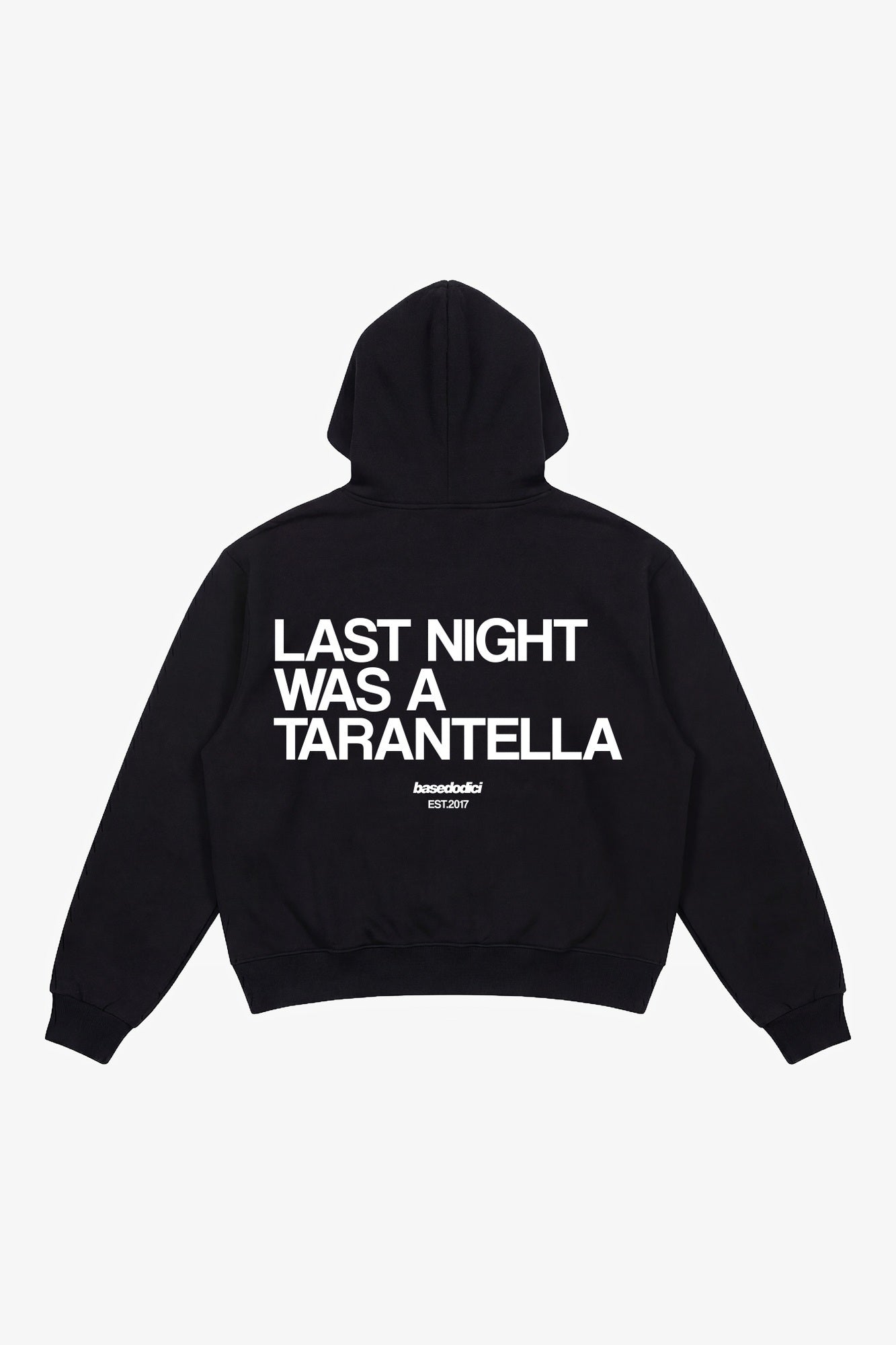 Hoodie "B12LAB" Tarantella Black/White