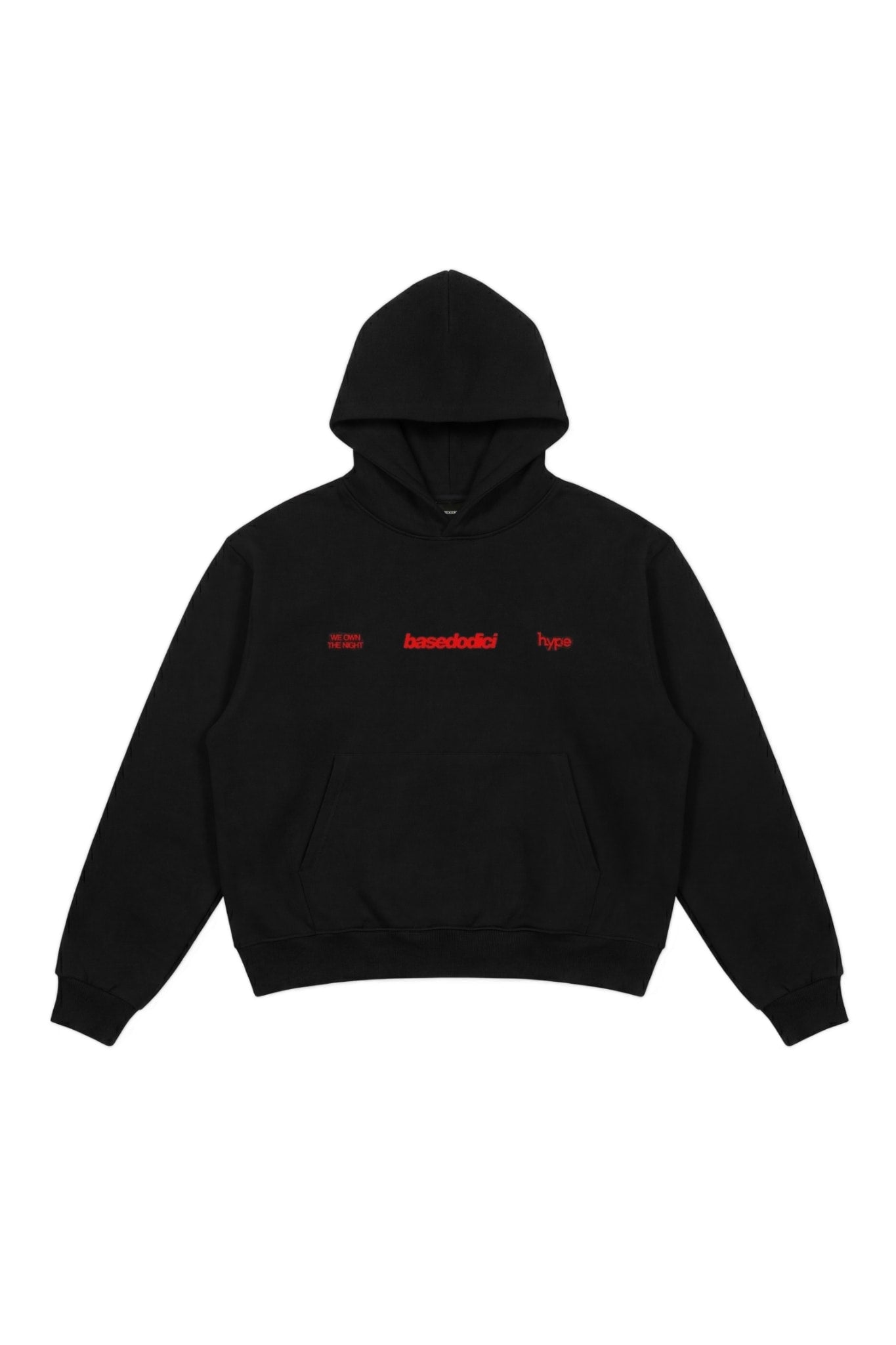 Hoodie “BASEDODICIxHYPE” Nightlife Black