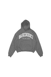 Hoodie “COMFY” ArcLogo Lead Grey