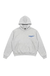 Hoodie "COMFY" Back Logo AshGrey/Blue