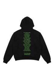 Hoodie "COMFY" FCK Black/Green