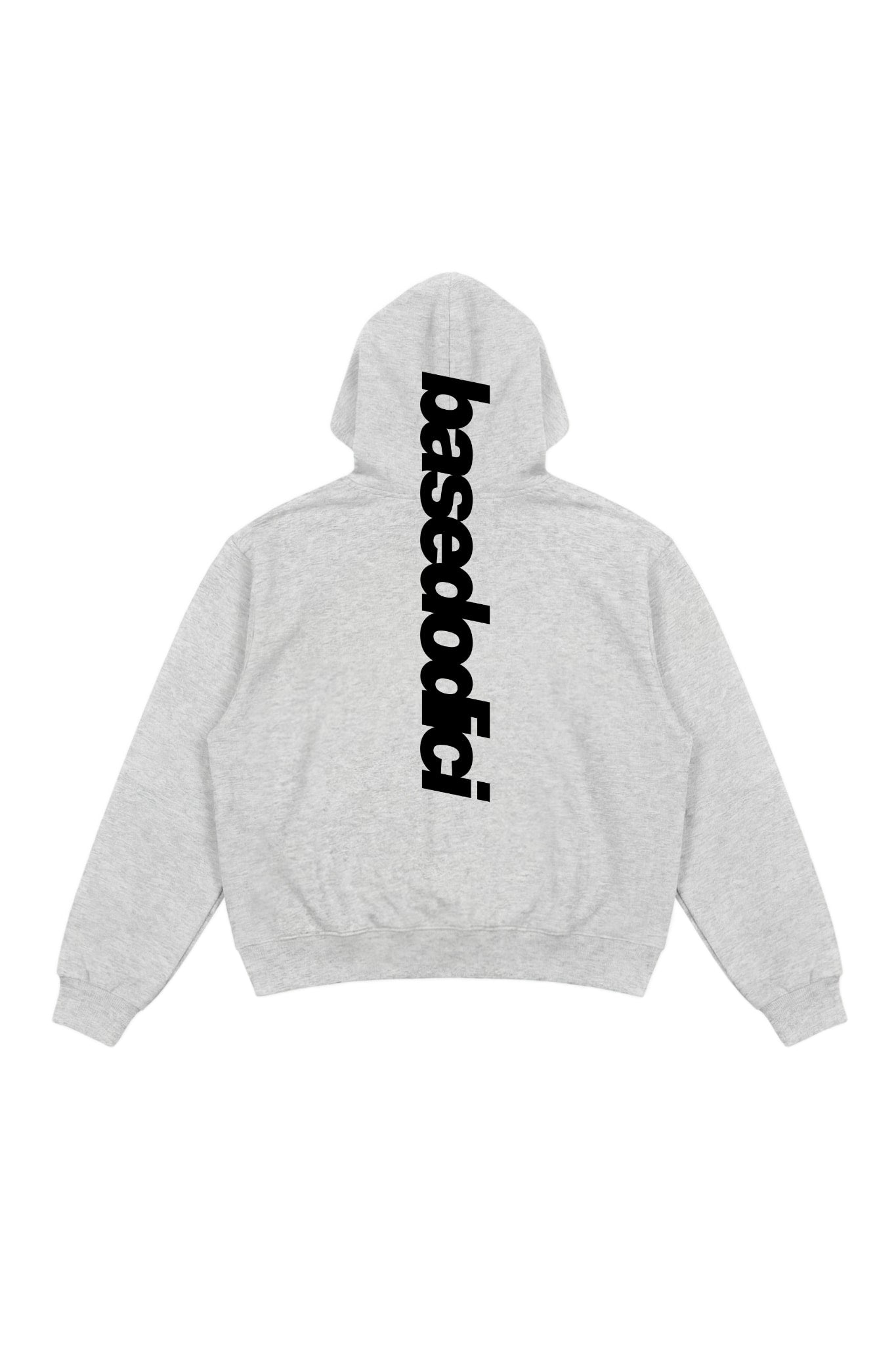 Hoodie "COMFY" Vertical Logo AshGrey/Black