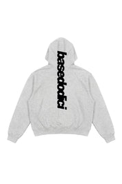 Hoodie "COMFY" Vertical Logo AshGrey/Black