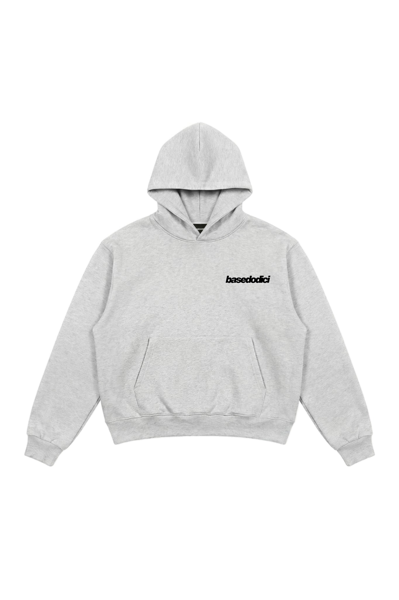 Hoodie "COMFY" Vertical Logo AshGrey/Black