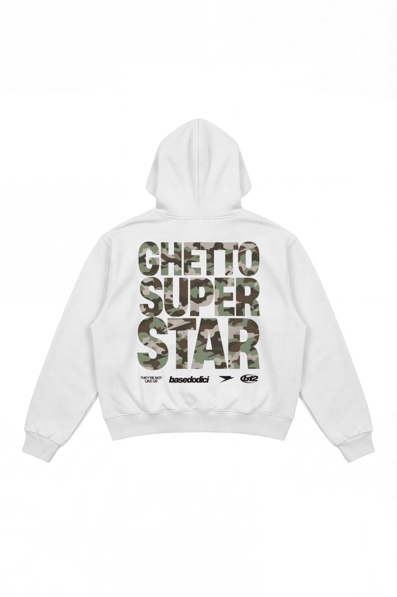 Hoodie "CRUEL SEASON" Ghetto White