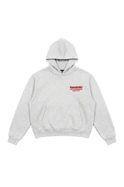 Hoodie "KILLED ROMANCE" AshGrey/Red