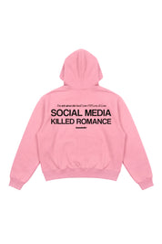 Hoodie "KILLED ROMANCE" Pink/Black