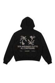 Hoodie "SAMURAIJAYxBASEDODICI" TuttoSbagliato Black/Glitter