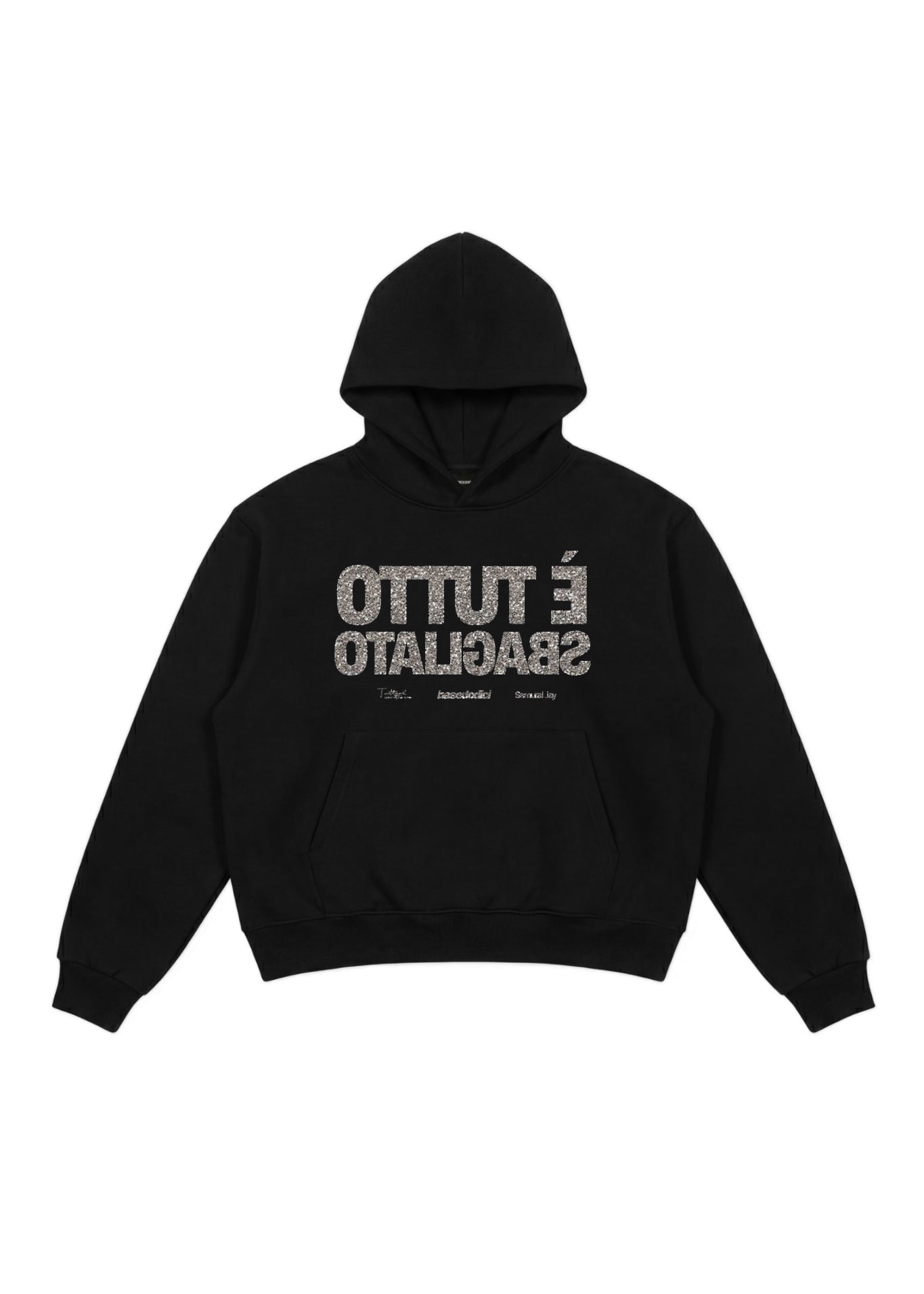 Hoodie_SAMURAIJAYxBASEDODICI_TuttoSbagliatoBlack_GlitterFRONT.jpg