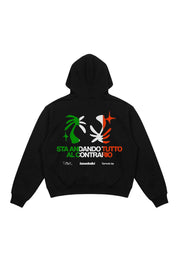 Hoodie "SAMURAIJAYxBASEDODICI" TuttoSbagliato Black/ITA